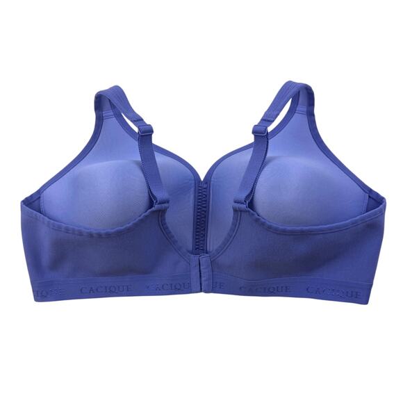 Lane Bryant Cacique Bra 48B Cotton Collection Lightly Lined No Wire Lavender - Picture 7 of 9